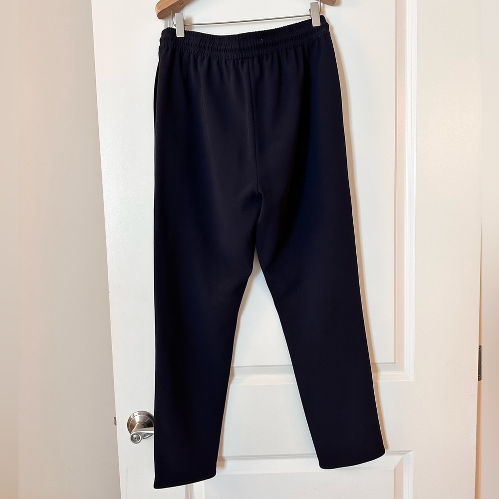 Navy Theory Drawstring Split Hem Joggers - image 7